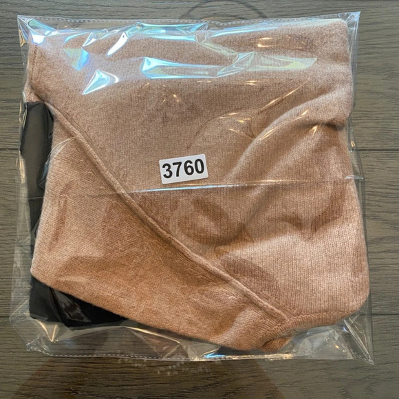 Whistles Colorblock Knit Funnel Neck Sweater/Tan-Black, 33760 - Picture 10 of 10